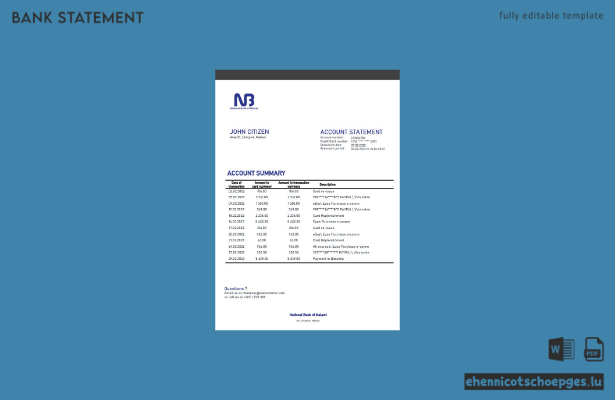 Beispieltext der Nationalbank von Malawi (Vorschau)